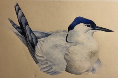 "Grande Mouette" başlıklı Resim Lautiard tarafından, Orijinal sanat, Guaş boya