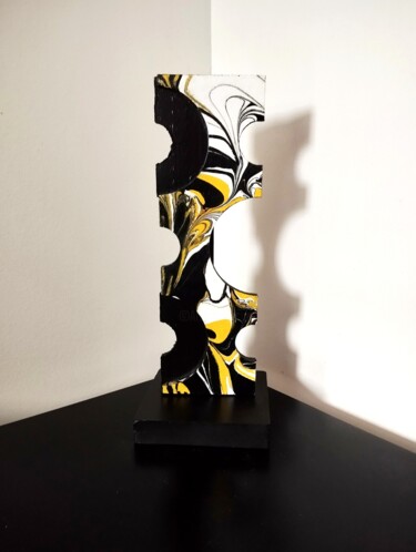 "Retro Volado" başlıklı Heykel Carole Carpier tarafından, Orijinal sanat, Ahşap