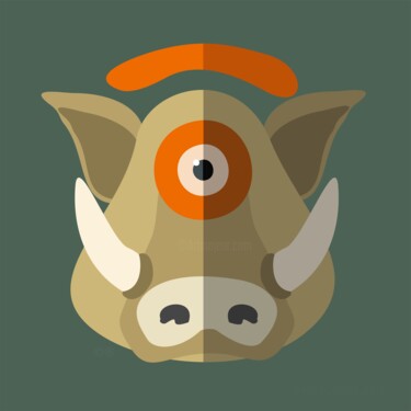Digital Arts με τίτλο "animalojo 30 - jaba…" από Ojolo - Abel García, Αυθεντικά έργα τέχνης, 2D ψηφιακή εργασία