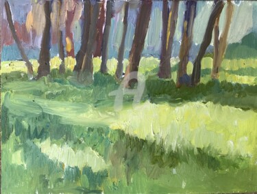 Pintura titulada "Down by the River,…" por Georgina Rey, Obra de arte original, Oleo