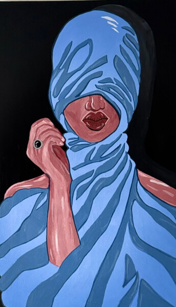 Schilderij getiteld "Madonna" door Inga Maisuradze, Origineel Kunstwerk, Acryl