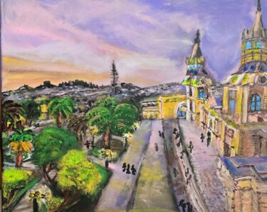 Painting titled "Peru , płótno,  akr…" by Krystyna Mościszko, Original Artwork, Acrylic