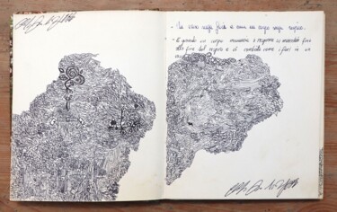 01/26 Quaderno Disegni 2004 Catania Parigi Σχέδιο με τίτλο "01/26 Quaderno Dise…" από Claudio Mario Andrea, Αυθεντικά έργα τέχνης, Στυλό