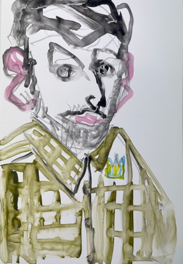 제목이 "The Man Without A S…"인 미술작품 Susanne Caecilie Walther로, 원작, 수채화