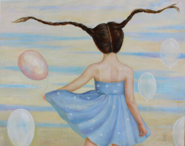 "Airborne Dreams" başlıklı Tablo Yana Ros tarafından, Orijinal sanat, Petrol