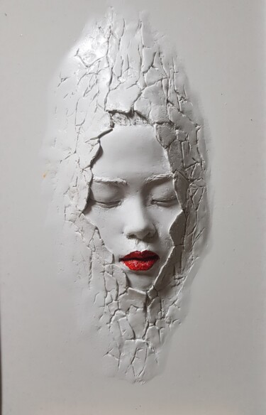雕塑 标题为“그녀의 고민” 由Jihoon Kim, 原创艺术品, 纸