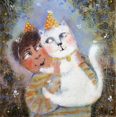 绘画 标题为“Лучший мой подароче…” 由Ekaterina Vitvinova, 原创艺术品, 丙烯