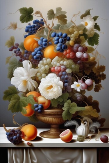 数字艺术 标题为“Nature morte 20” 由Georgii Stepanov, 原创艺术品, 数字油画