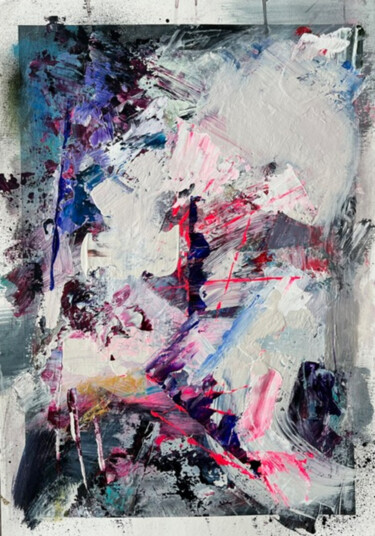 Debris 001 Dessin intitulée "Debris 001" par Nathalia Leupen, Œuvre d'art originale, Acrylique