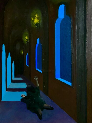 绘画 标题为“human” 由Armin Grigoryan, 原创艺术品, 油 安装在木质担架架上