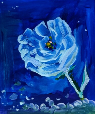「MiniFlora - 2」というタイトルの絵画 Milto Siderisによって, オリジナルのアートワーク, アクリル