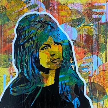 Pintura titulada "B.  B popart by Ceh…" por Christelle Riffet (Céhère), Obra de arte original, Acrílico Montado en Bastidor…