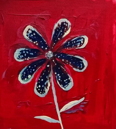 「MiniFlora - 15」というタイトルの絵画 Milto Siderisによって, オリジナルのアートワーク, アクリル