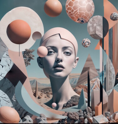 Surreal Collage #3 数字艺术 标题为“Surreal Collage #3” 由Frederic Racaud, 原创艺术品, AI生成的图像