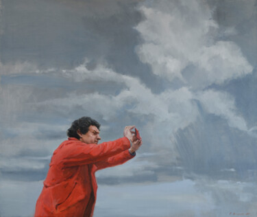 Pittura intitolato "Catcher of the Mome…" da Oleg Kateryniuk, Opera d'arte originale, Olio Montato su Telaio per barella in…