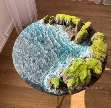 "FAROE ISLANDS" ""FAROE ISLANDS"" başlıklı Tablo Twins Art Albina&Oxana tarafından, Orijinal sanat, Rezine
