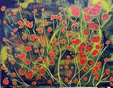 제목이 "Abstract painting"인 미술작품 Ayuna Kanatkalieva로, 원작, 아크릴