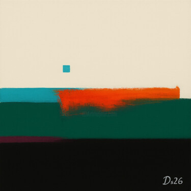 Arts numériques intitulée "Muted Signals" par Ds 26, Œuvre d'art originale, Peinture numérique