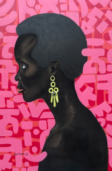 绘画 标题为“Unique African Allu…” 由Oluwafemi Akanmu, 原创艺术品, 丙烯