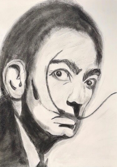 제목이 "Salvador Dali"인 그림 Inga Maisuradze로, 원작, 연필