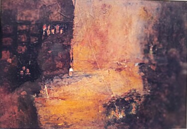绘画 标题为“Restam poucos” 由Galvão, 原创艺术品, 丙烯 安装在木质担架架上