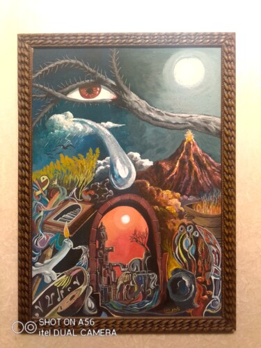 Pittura intitolato "Le plaisir et la Do…" da Daoudi Mohamed, Opera d'arte originale, Acrilico