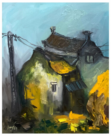 绘画 标题为“MY VILLAGE 03” 由Nga Tran, 原创艺术品, 油