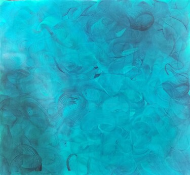 "BLUE SHIZEN - Naturalness" 绘画 标题为“"BLUE SHIZEN - Natu…” 由Sonia Jeronimo (Sónia J. Modern Art), 原创艺术品, 丙烯