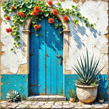 "The Blue Door" başlıklı Dijital Sanat Eilís P. tarafından, Orijinal sanat, Dijital Resim
