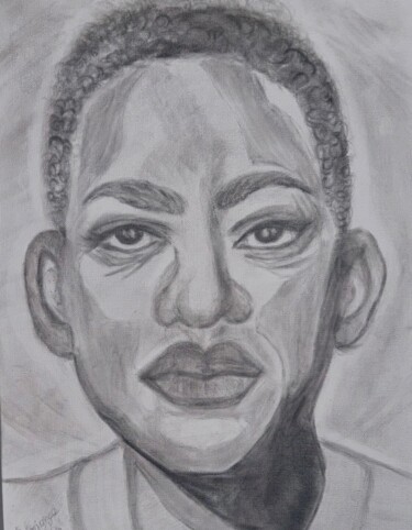 Schilderij getiteld "Portrait of Will Sm…" door Inga Maisuradze, Origineel Kunstwerk, Potlood