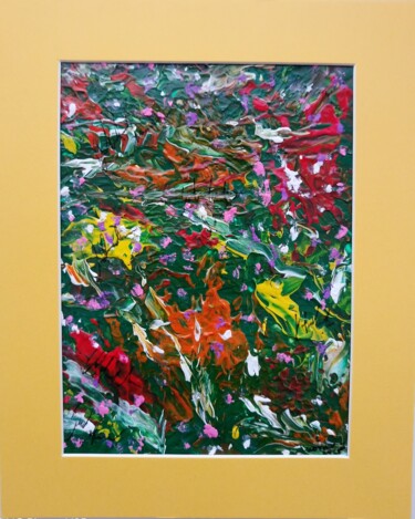 绘画 标题为“Summery-Abstract Ga…” 由Igor Kotnik, 原创艺术品, 丙烯 安装在纸板上