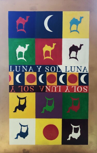 Sol y Luna "Sol y Luna" başlıklı Tablo Oliver Steinmann tarafından, Orijinal sanat, Akrilik