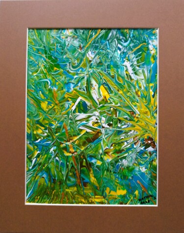 Painting titled "Lissome" by Igor Kotnik, Original Artwork, Acrylic Mounted on Cardboard