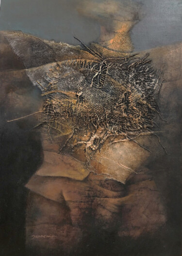 Sédiments III Peinture intitulée "Sédiments III" par Bernard Jannemin, Œuvre d'art originale, Acrylique Monté sur Panneau de bois