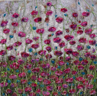 my garden is better Peinture intitulée "my garden is better" par Donatella Marraoni, Œuvre d'art originale, Huile Monté sur Châssis en bois