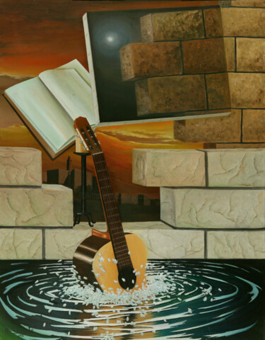Pintura intitulada "Untitled" por Avi Cassouto, Obras de arte originais, Óleo