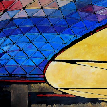 Printmaking titled "British Museum Lond…" by Angelo De Castro, Original Artwork, Digital Print