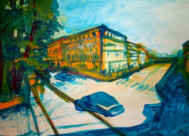 Ζωγραφική με τίτλο "The sunny day" από Alexey Zhucovsky, Αυθεντικά έργα τέχνης, Ακρυλικό