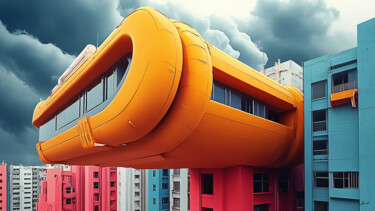 Digital Arts titled "Absolut yellow" by Aurélia Turgis, Original Artwork, AI generated image