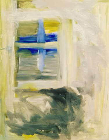 Painting titled "Sadness Spot" by Davina Dugnas, Original Artwork, Acrylic Mounted on Wood Stretcher frame