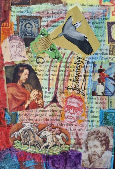 Collages intitolato "Global Communicatio…" da Yurii Bilianivskyy, Opera d'arte originale, Collages