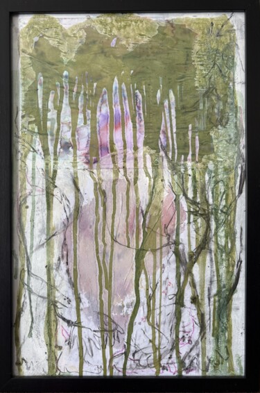 Painting titled "Hold me" by Gela Mikava, Original Artwork, Pigments Mounted on Other rigid panel