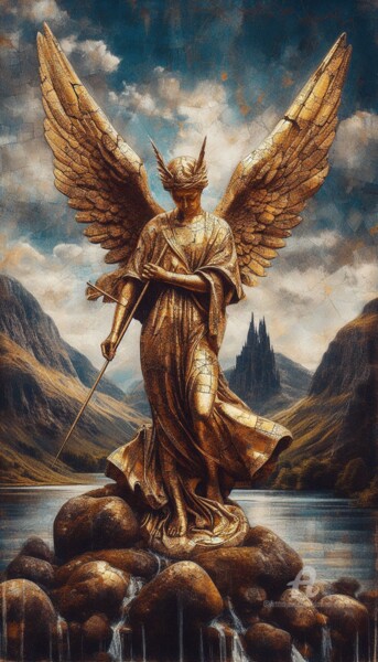 Arte digitale intitolato "Heaven is here if y…" da Davina Dugnas, Opera d'arte originale, Pittura digitale