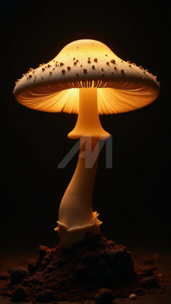 数字艺术 标题为“Mushrooms 14” 由Georgii Stepanov, 原创艺术品, 数字油画