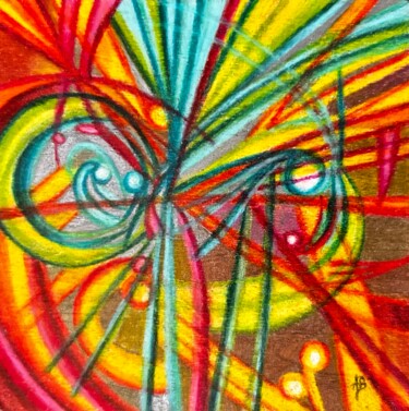 Painting titled "Pelote #29" by Anne Brigaud, Original Artwork, Pencil