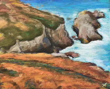 绘画 标题为“La pointe de la Jum…” 由Dimitri Vincent, 原创艺术品, 粉彩