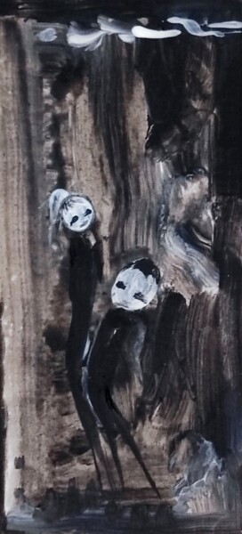 Peinture intitulée "Too tall, too short" par Milto Sideris, Œuvre d'art originale, Acrylique