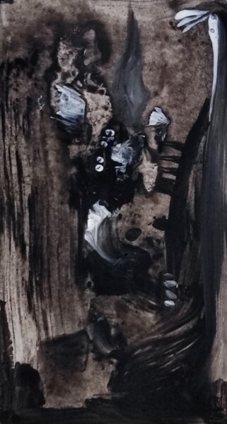 "Lurking in the dark" başlıklı Tablo Milto Sideris tarafından, Orijinal sanat, Akrilik