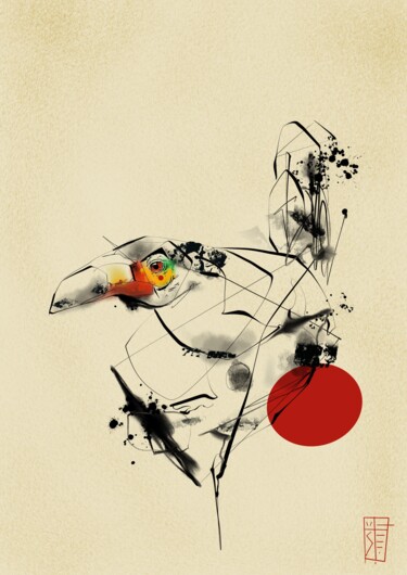 数字艺术 标题为“Joie” 由Stephanie Castagna-Arnaud, 原创艺术品, 数字油画