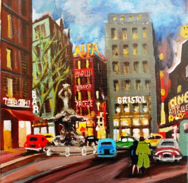 Pittura intitolato "Roma" da Koen De Weerdt, Opera d'arte originale, Acrilico Montato su Telaio per barella in legno